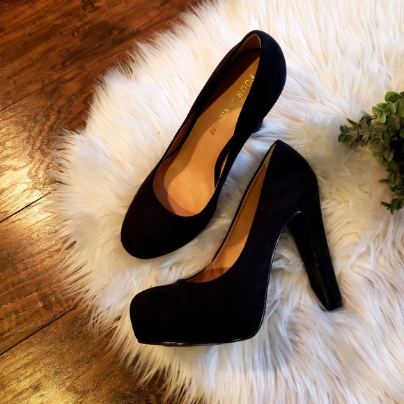 Pour La Victoire Shoes - •Pour La Victoire• Suede Platform Heels